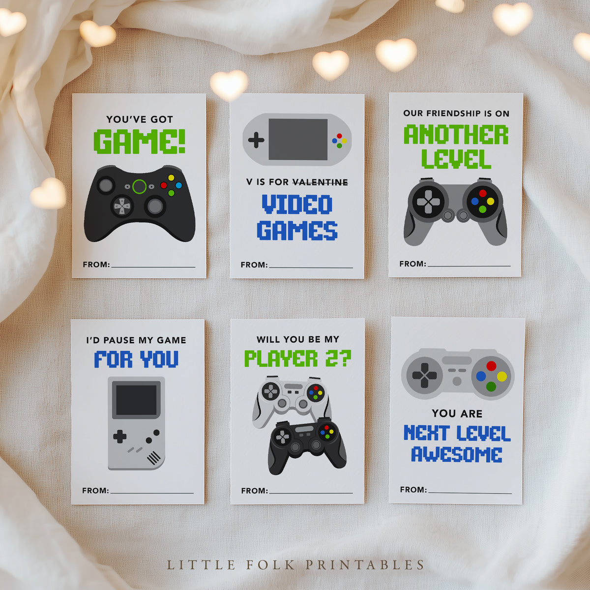 Video Game Valentine's Cards