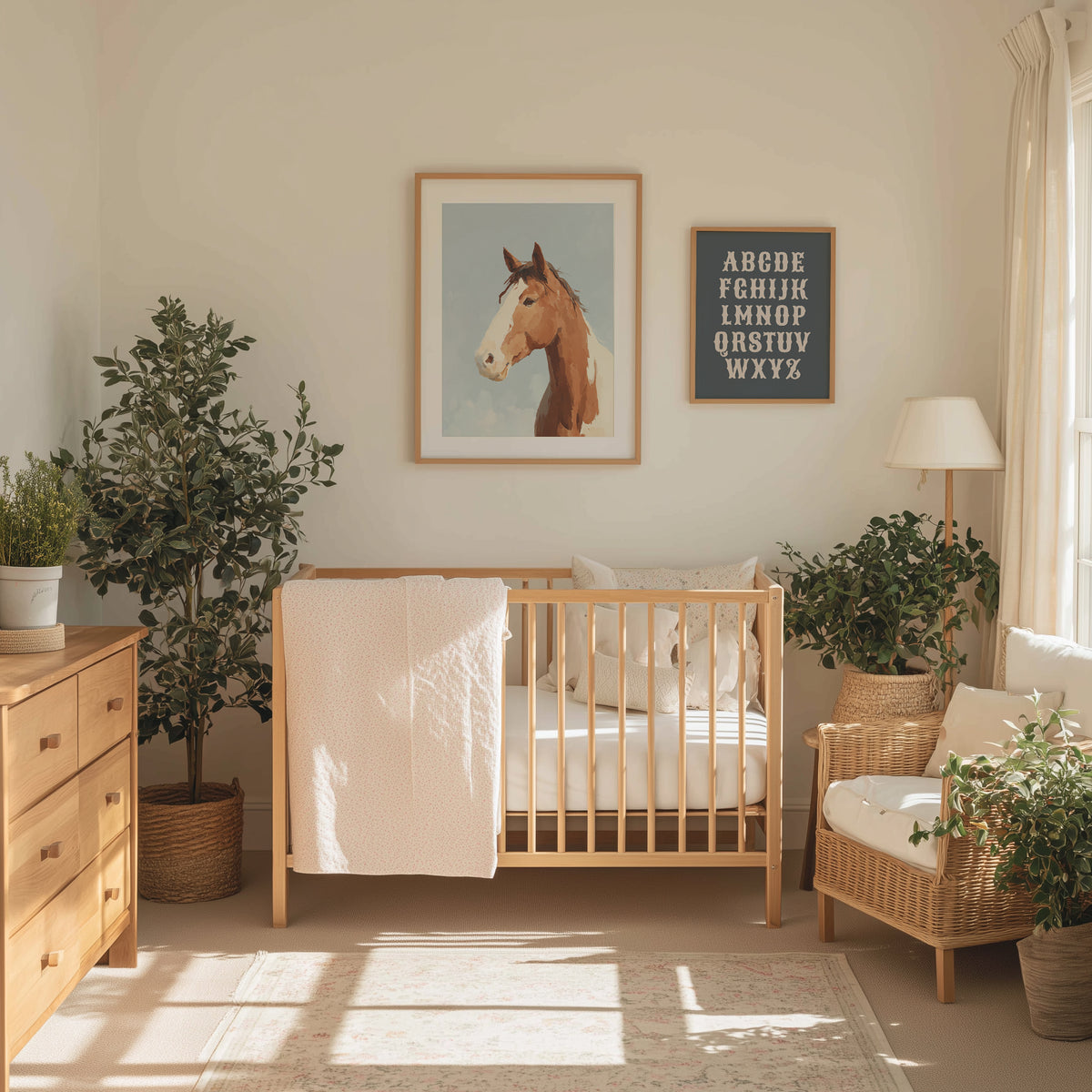 Vintage Cowboy Western Nursery Wall Art