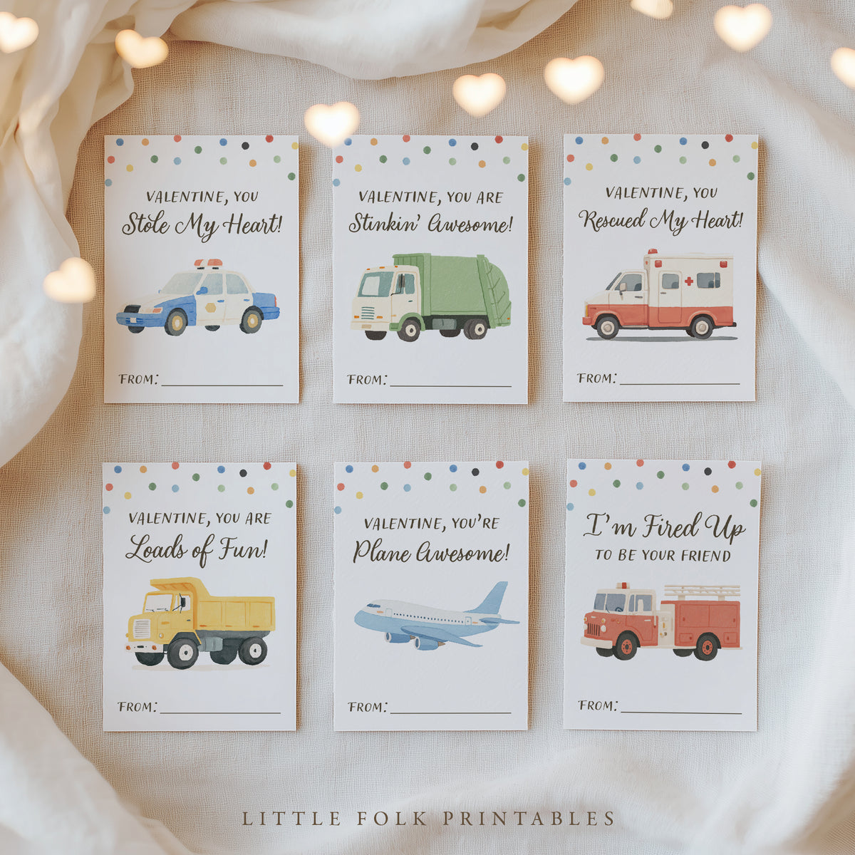Vehicle Valentine's Cards