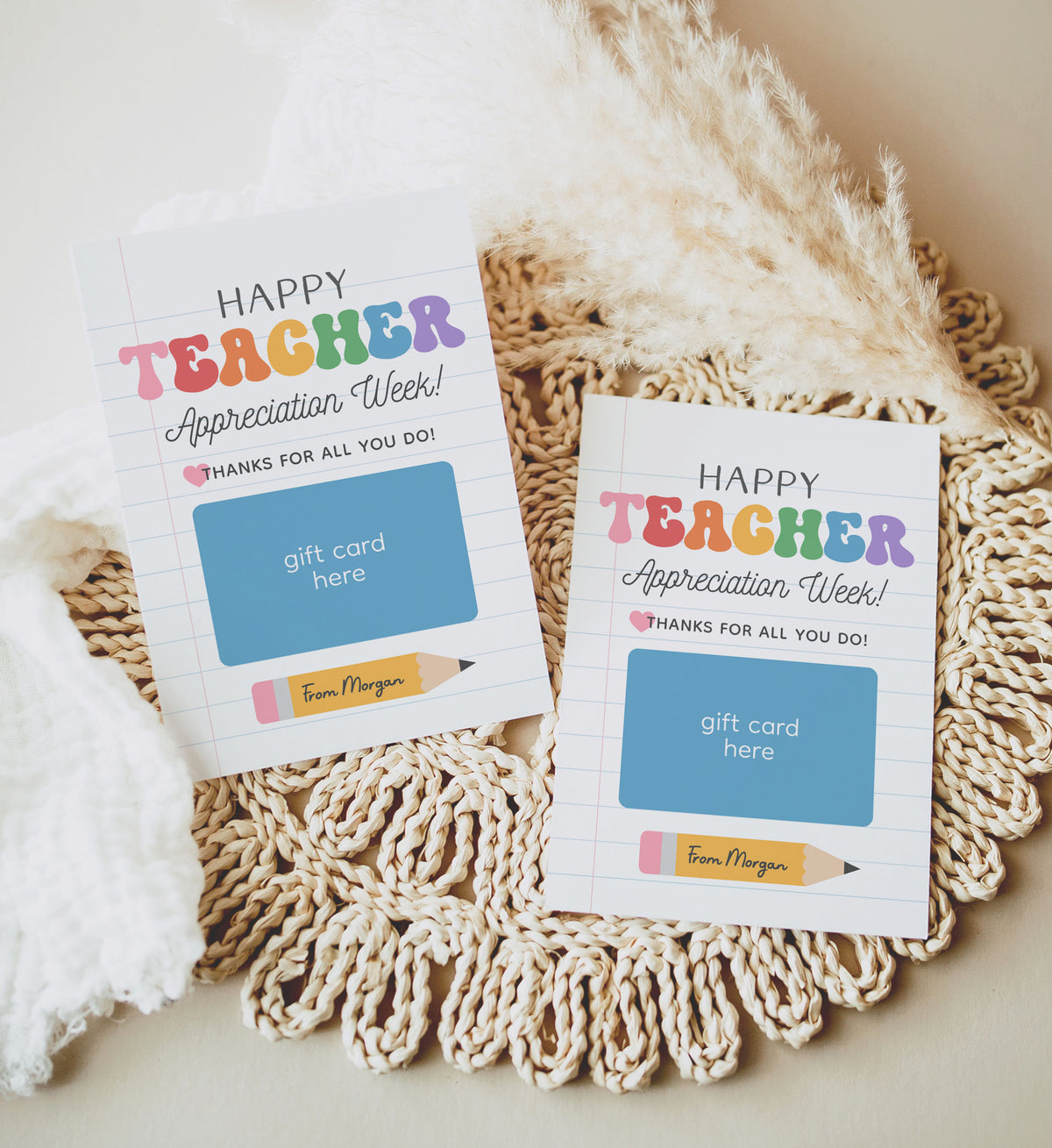Teacher Appreciation Week Gift Card Holder