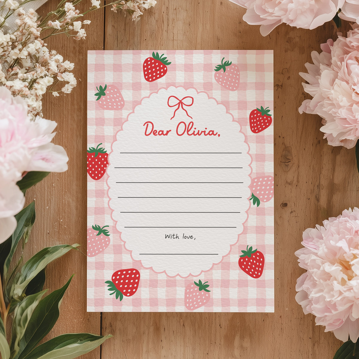 Strawberry First Birthday Time Capsule