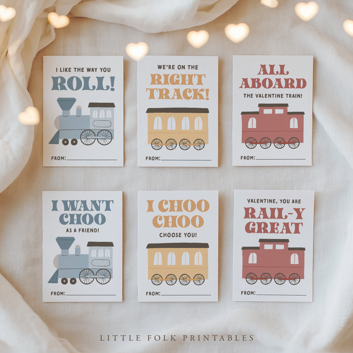 Train Valentine's Cards