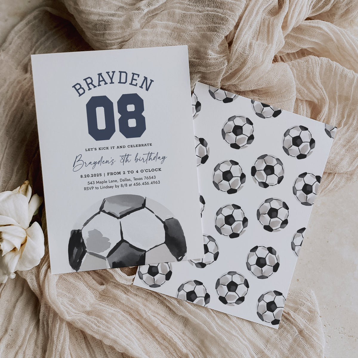 Soccer Birthday Invitation