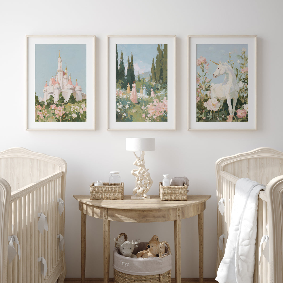 Vintage Princess Fairytale Nursery Wall Art