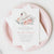 Floral Swan Baby Shower Invitation
