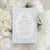 Blue Gingham Goose Baby Shower Invitation