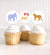 Printable Safari Animals Birthday Cupcake Toppers