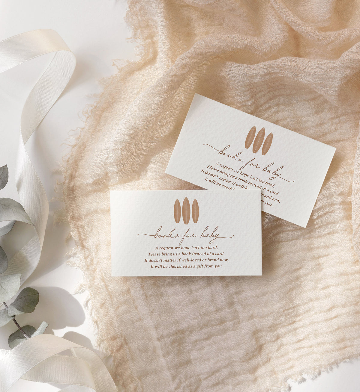 Neutral Baby on Board Baby Shower Books for Baby Template