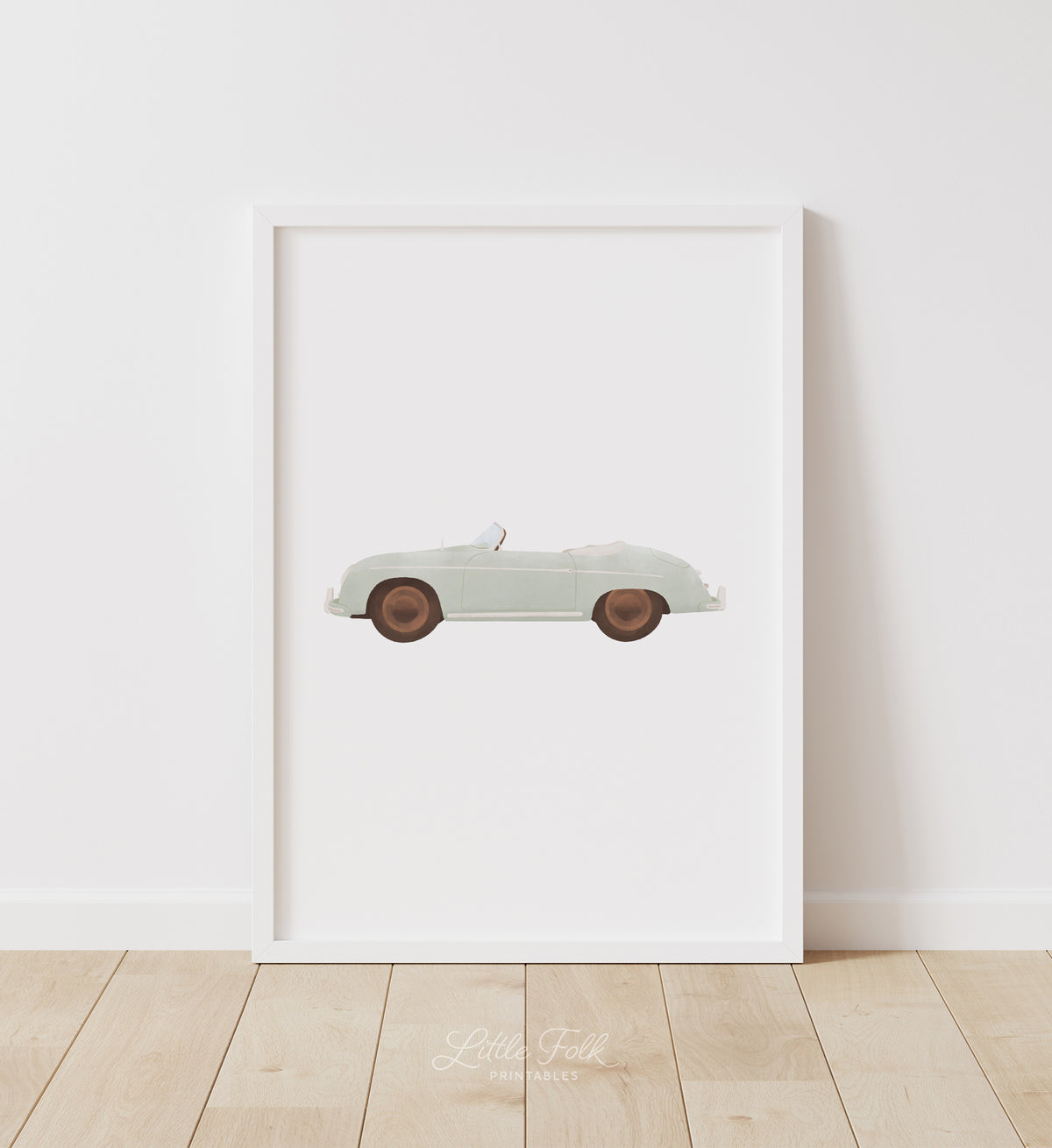 Green Speedster Print (Portrait)