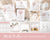 Editable Pink Hot Air Balloon Baby Shower Invitation Bundle