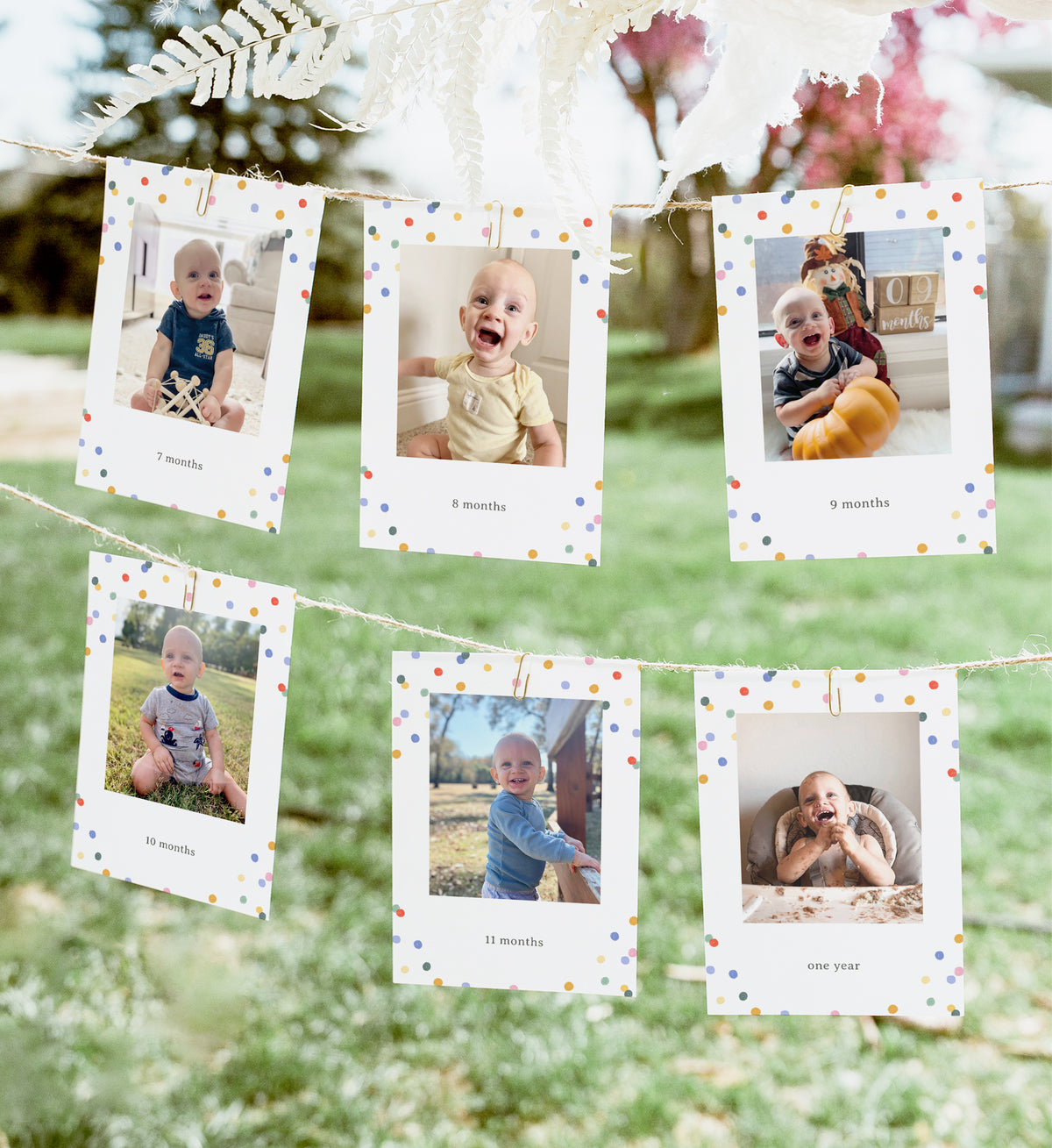 Editable Safari Animals Birthday Photo Banner Template