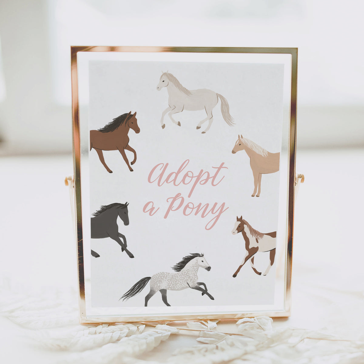 Editable Horse Birthday Adoption Certificate Template