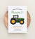 Tractor Birthday Invitation Template