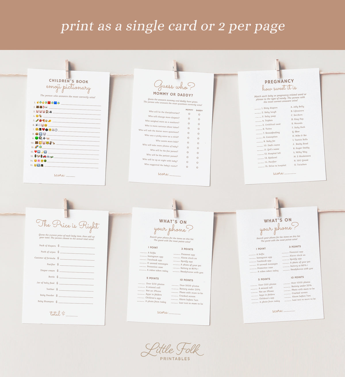 Editable Airplane Baby Shower Games Bundle