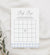 Editable Blue Gingham Baby Shower Bingo Template