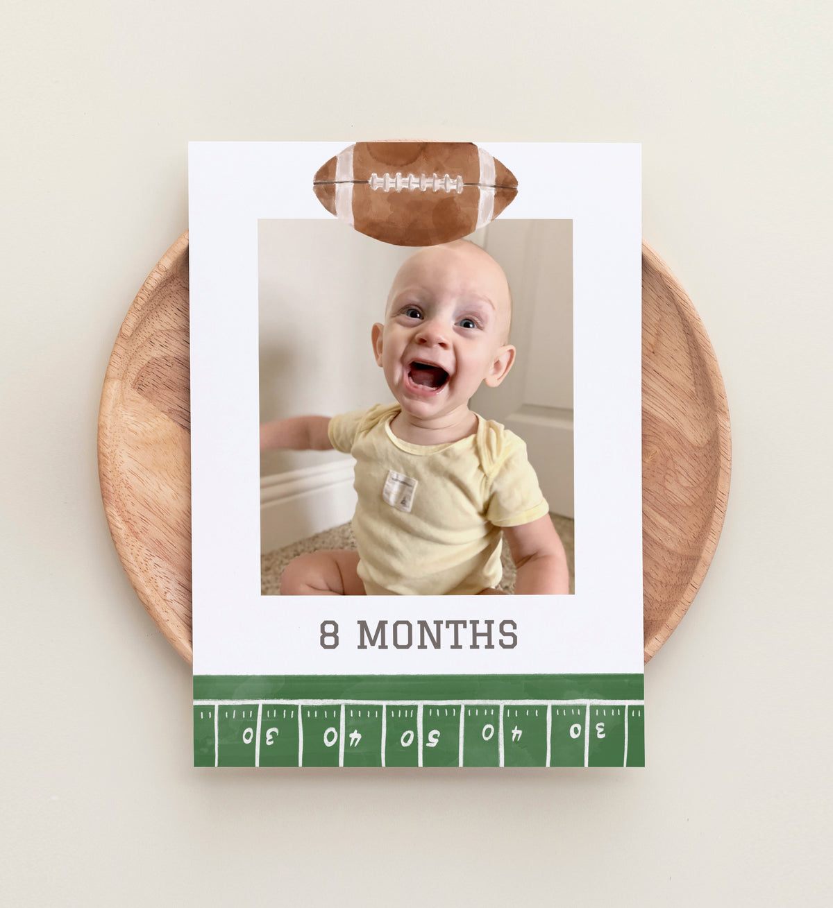 Editable Football Birthday Photo Banner Template