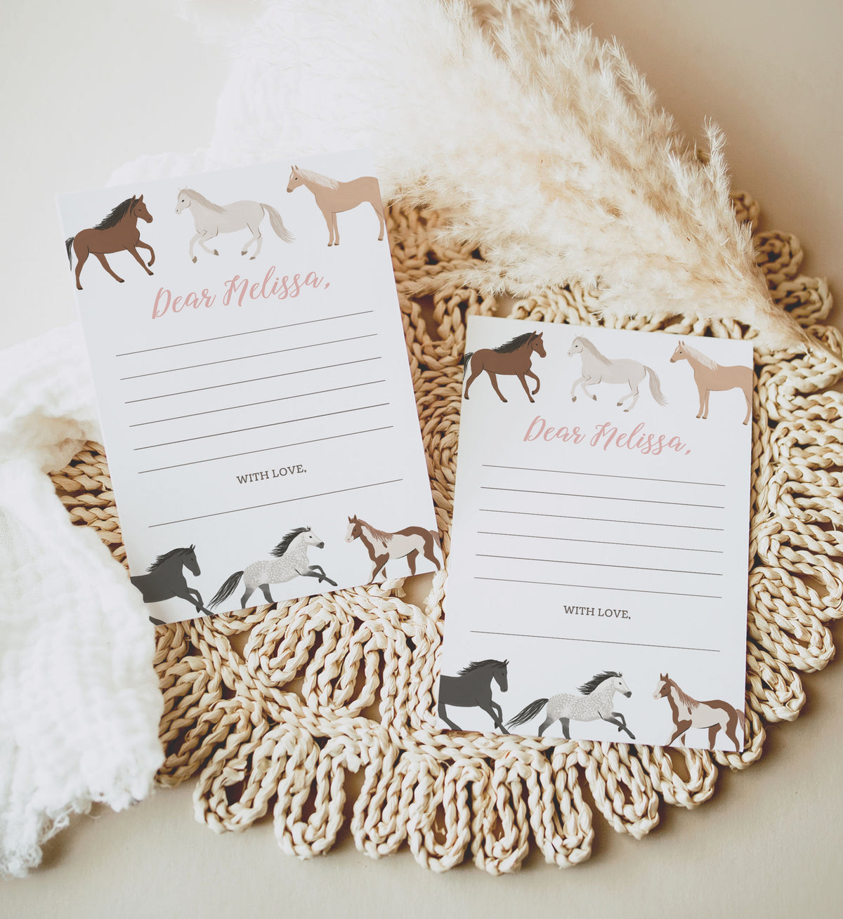 Editable Horse Birthday Time Capsule Template