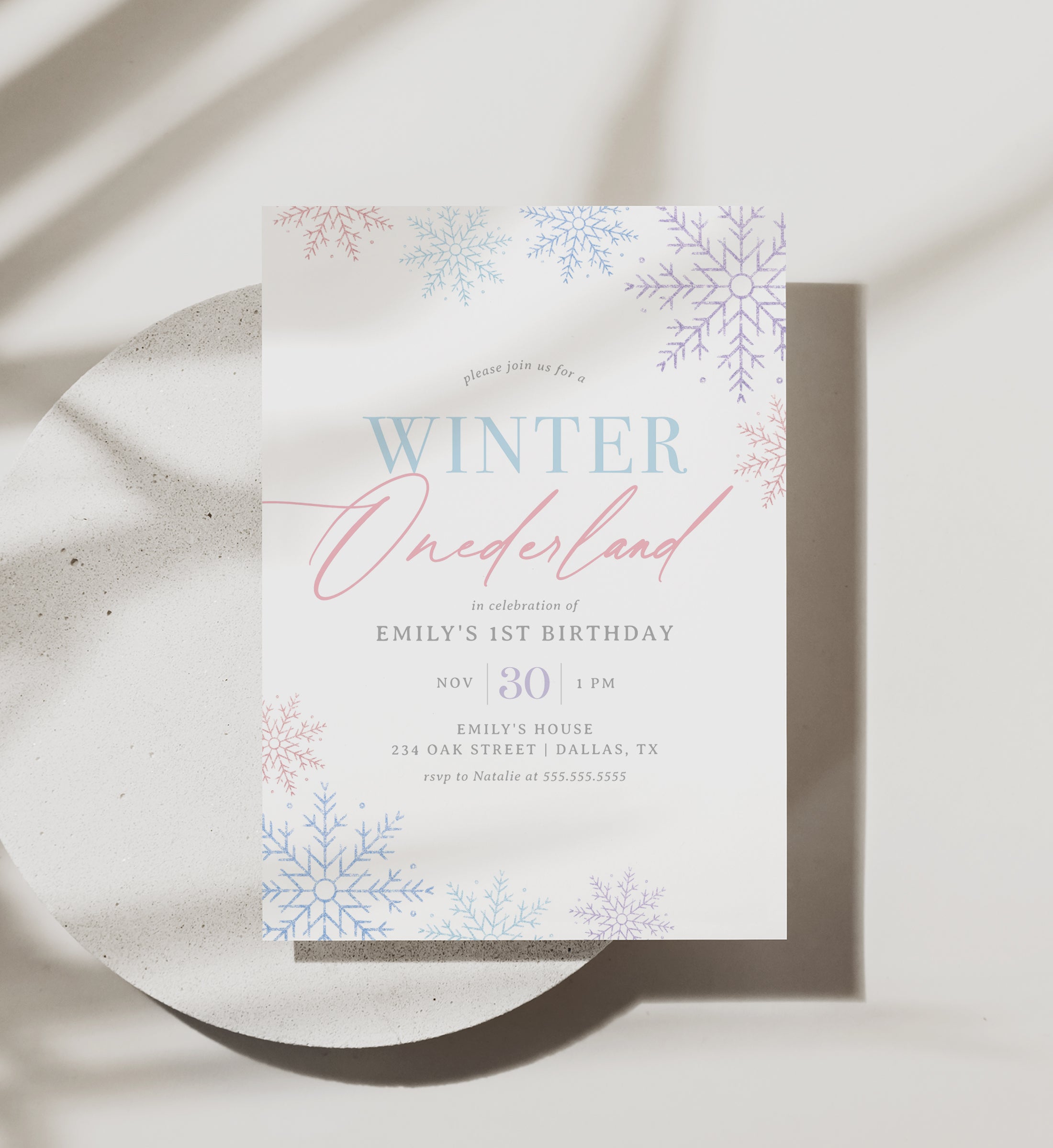 preview6 94401f2c 35d1 4aff 8960 editable winter onederland snowflake birthday invitation template