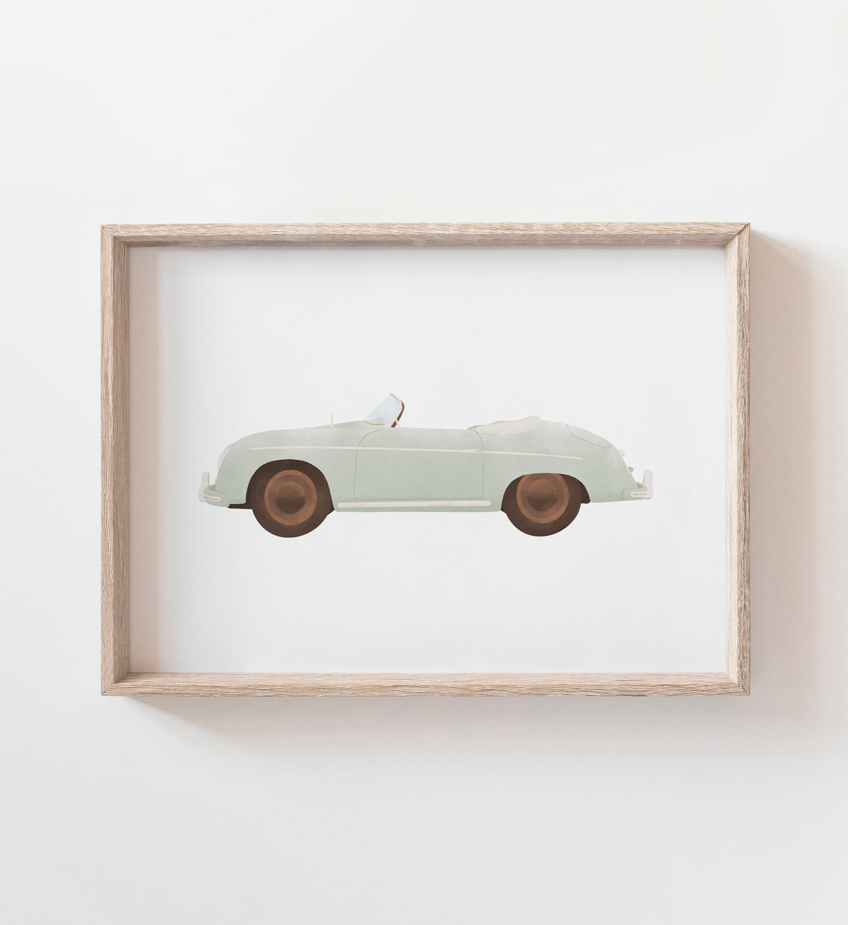 Green Vintage Transportation Vehicles - 5 Print Bundle