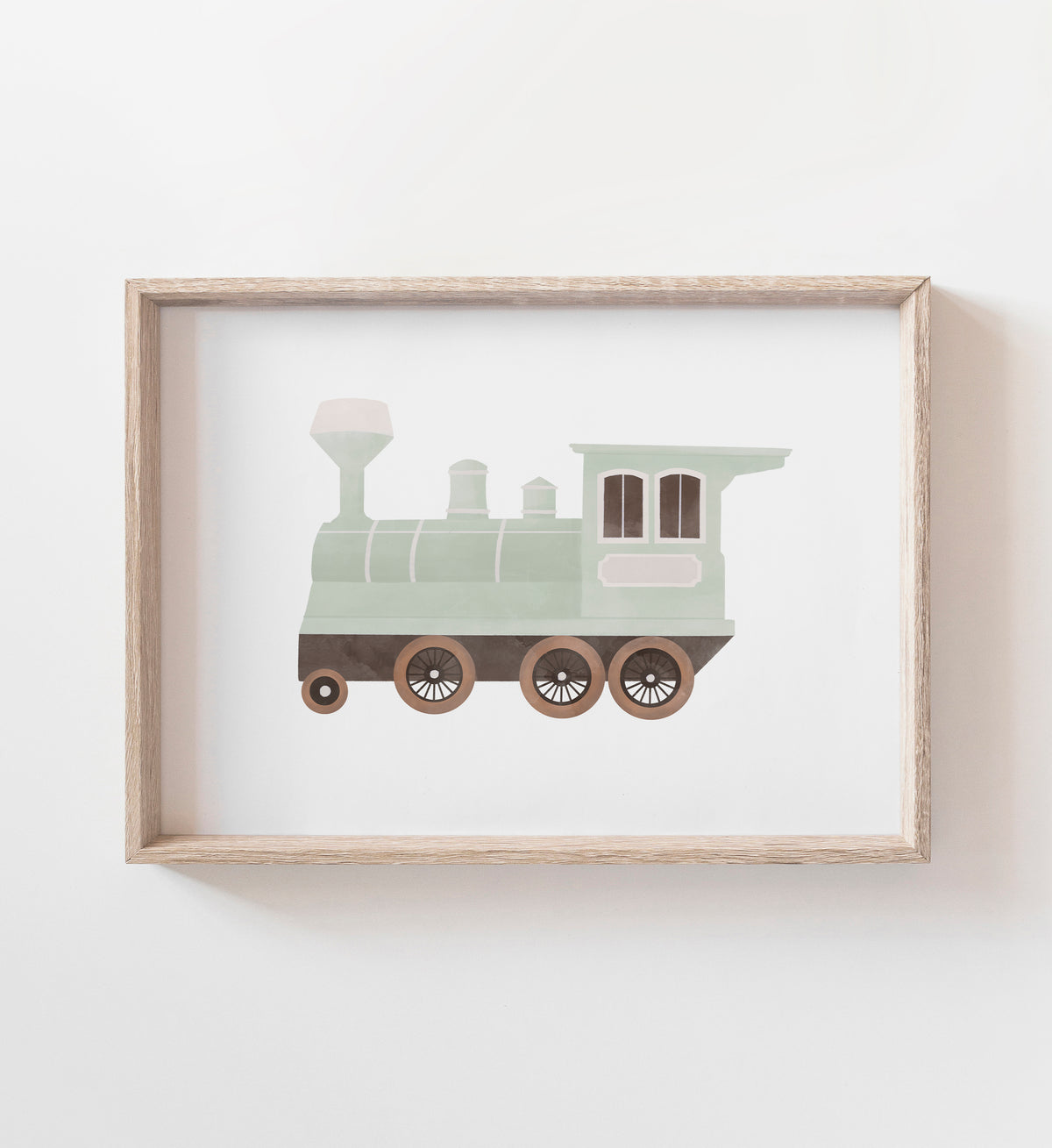 Green Vintage Transportation Vehicles - 5 Print Bundle