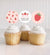 Printable Strawberry Birthday Cupcake Toppers