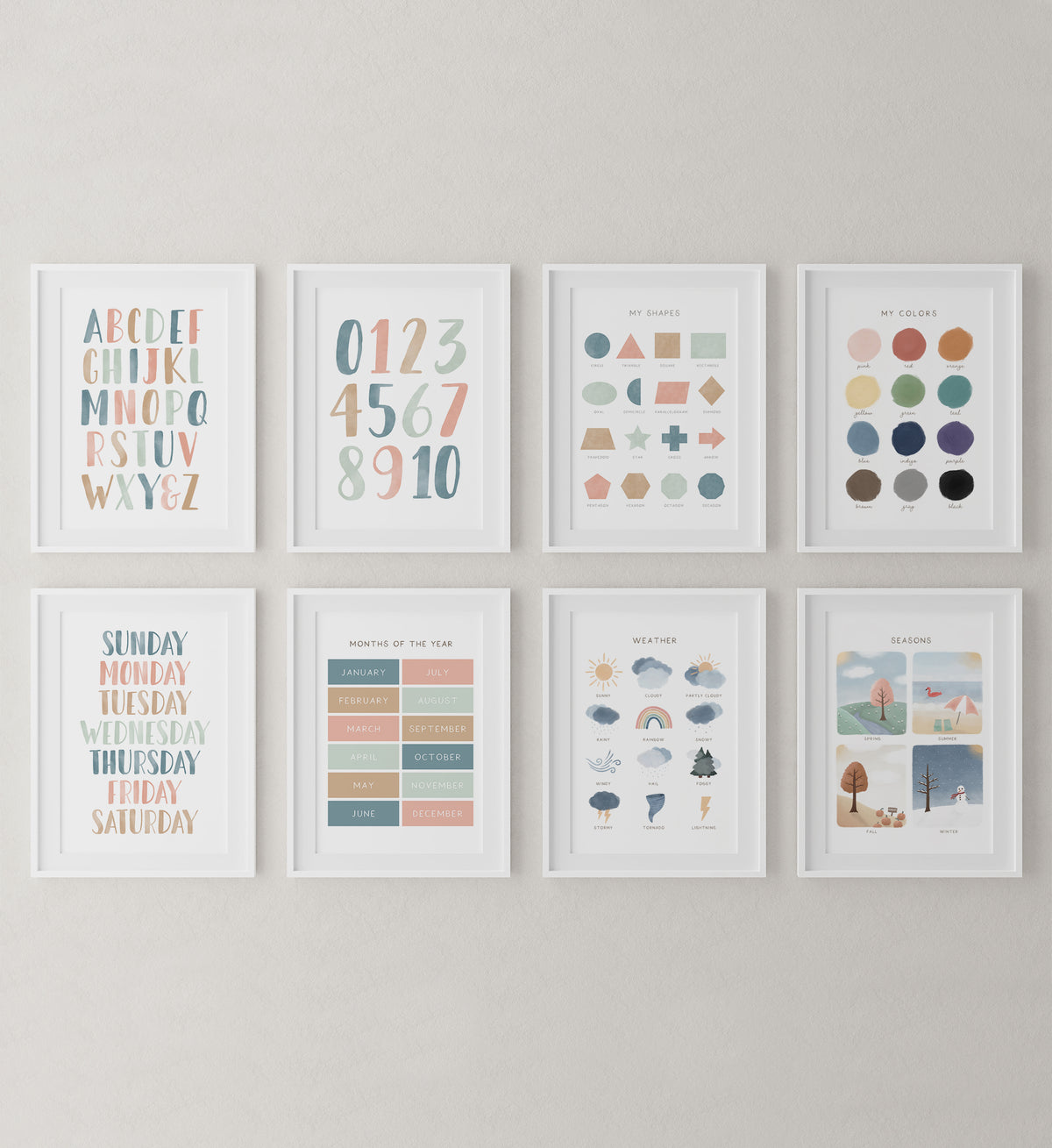 Educational Set of 8 Prints - MPCP