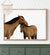 Baby and Mama Horse Print