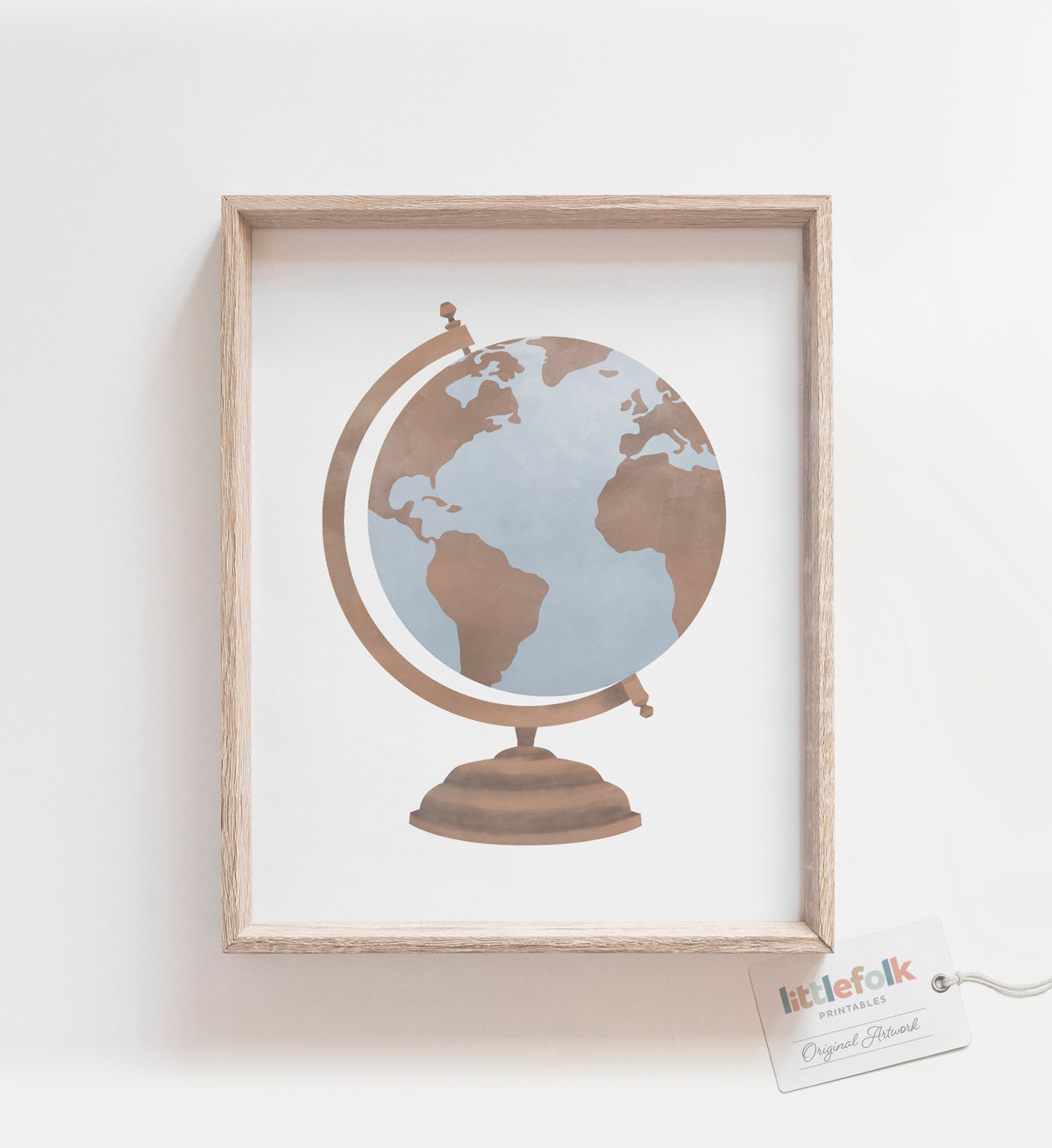 Vintage Globe Print