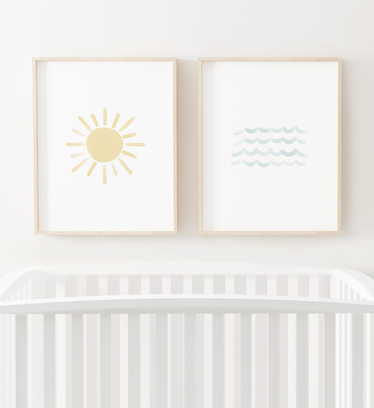 Sun and Waves Set of 2 Prints