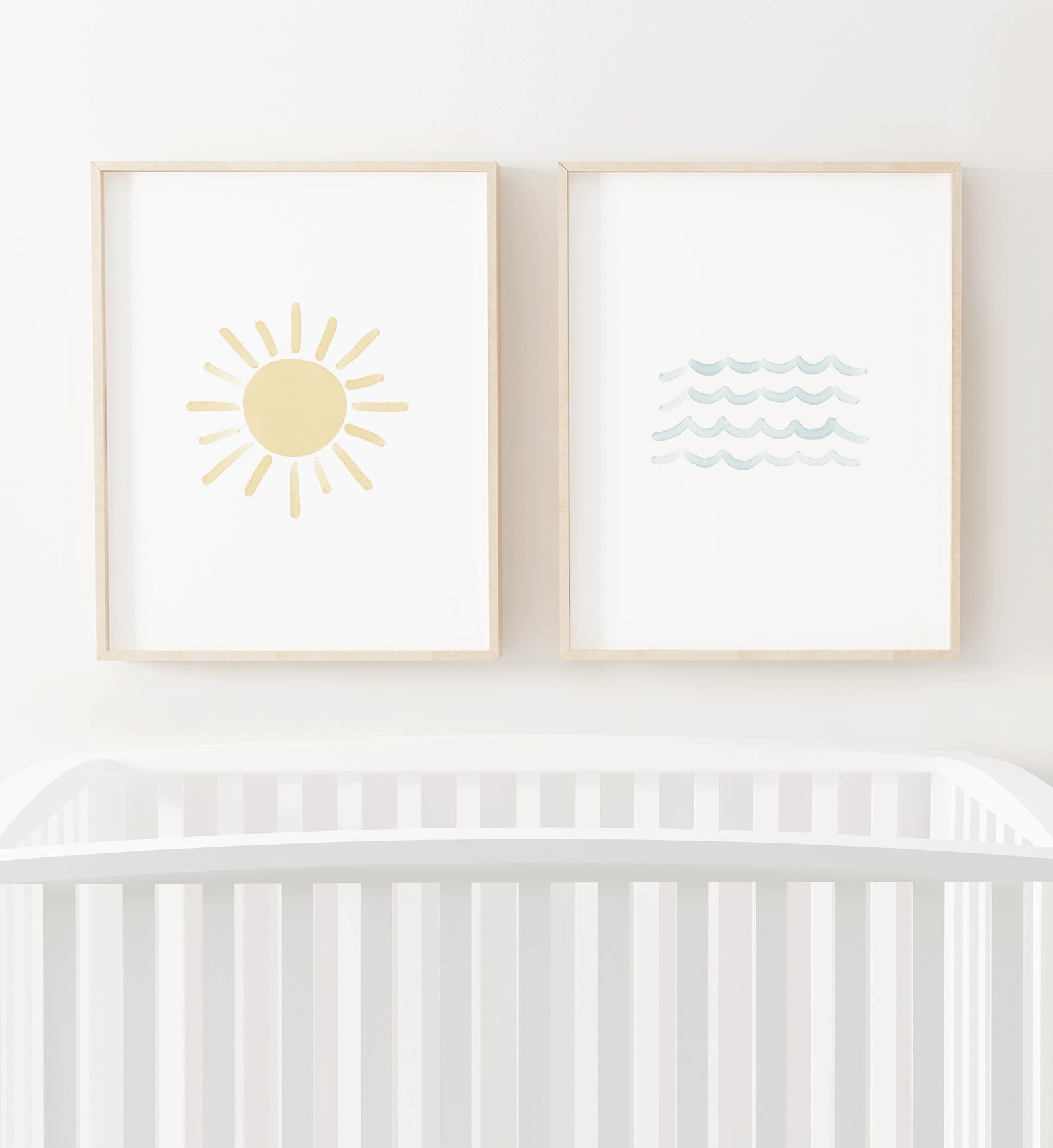 Sun and Waves Set of 2 Prints