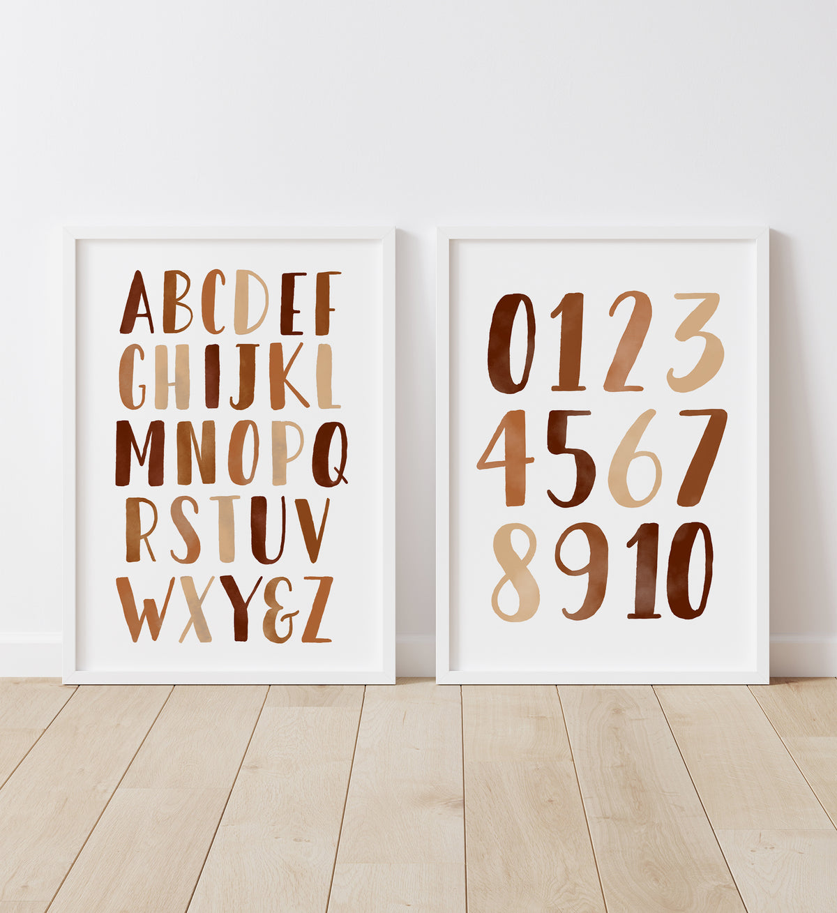 Alphabet and Numbers Set of 2 Prints - BOCP