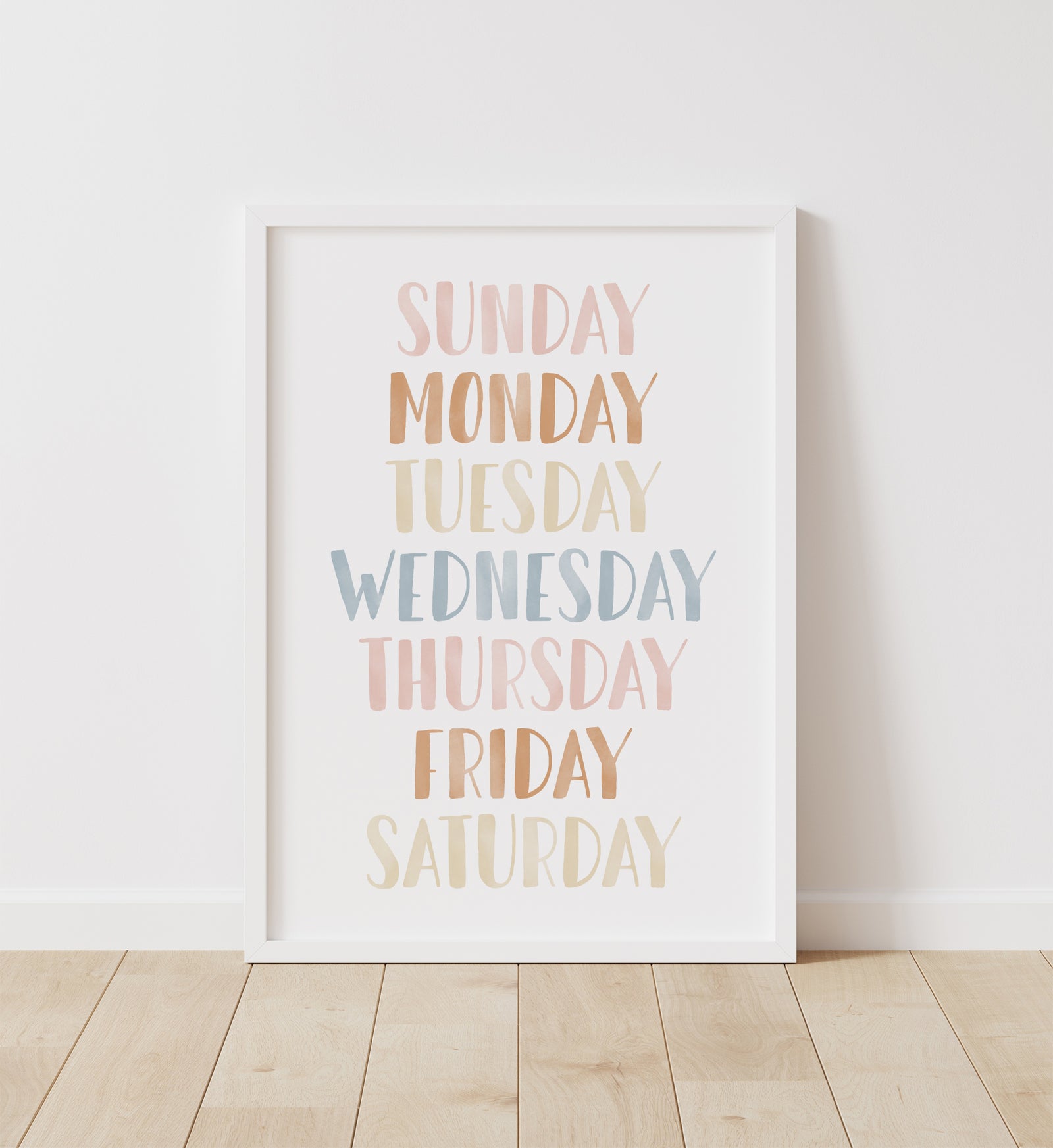Days of the Week Print - BHCP