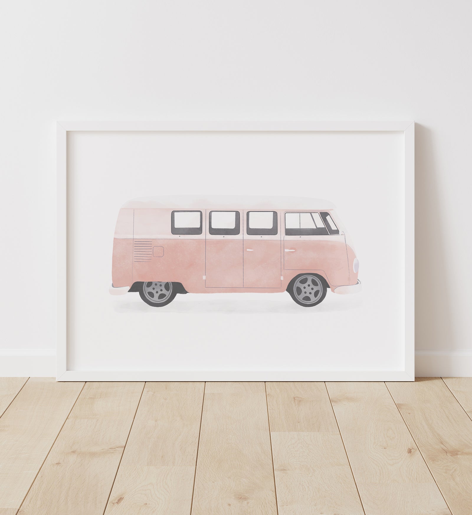 Retro Van Print - Pink