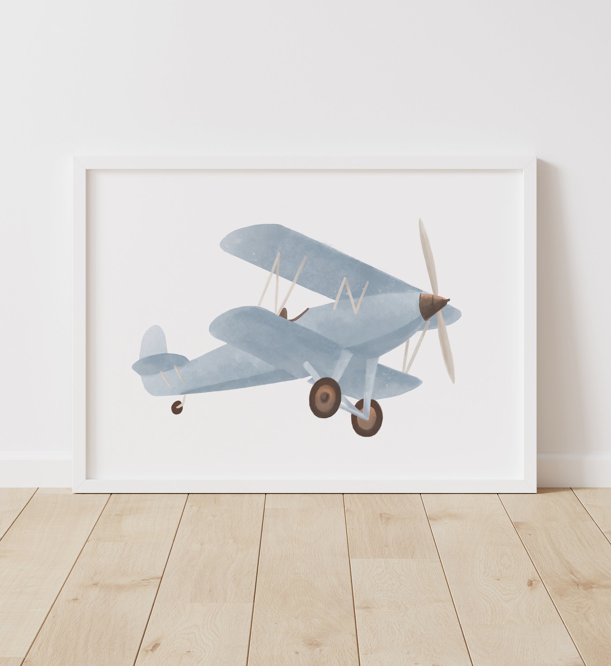 Vintage Biplane Horizontal Print