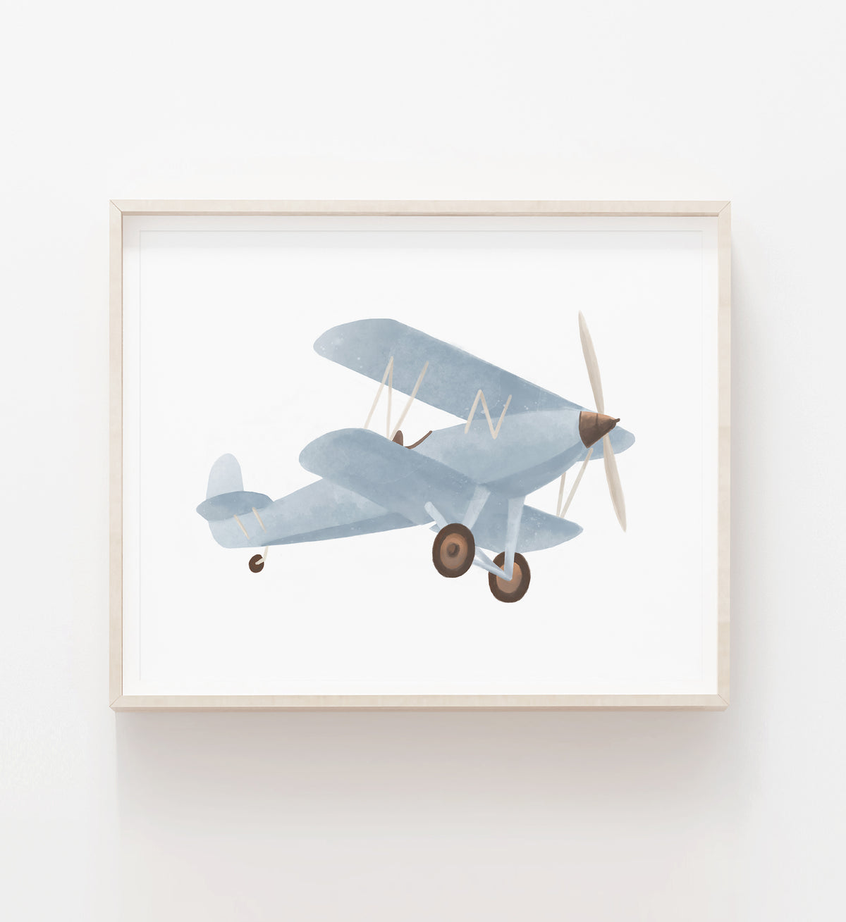 Vintage Biplane Horizontal Print