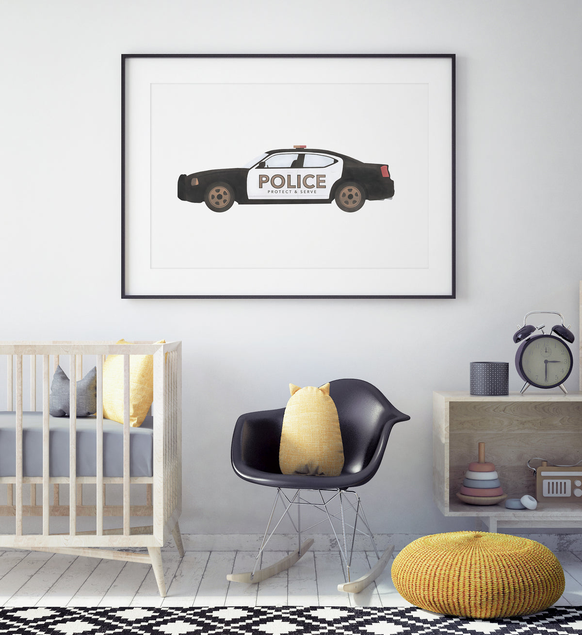 Police Car Print