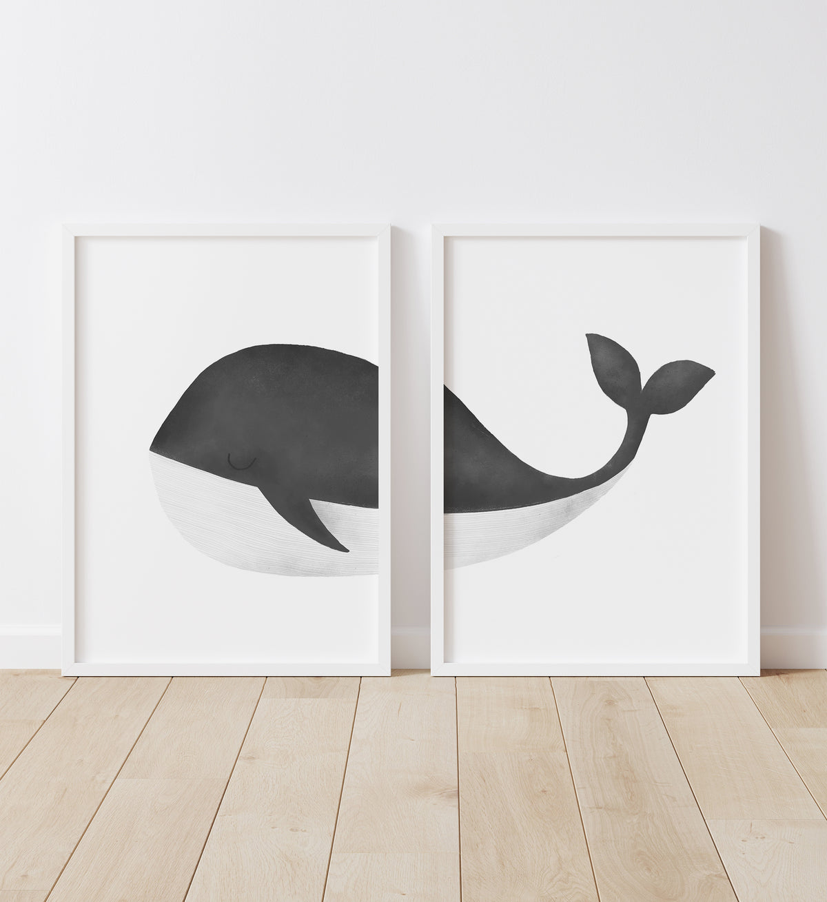 Gray Whale Set of 2 Prints