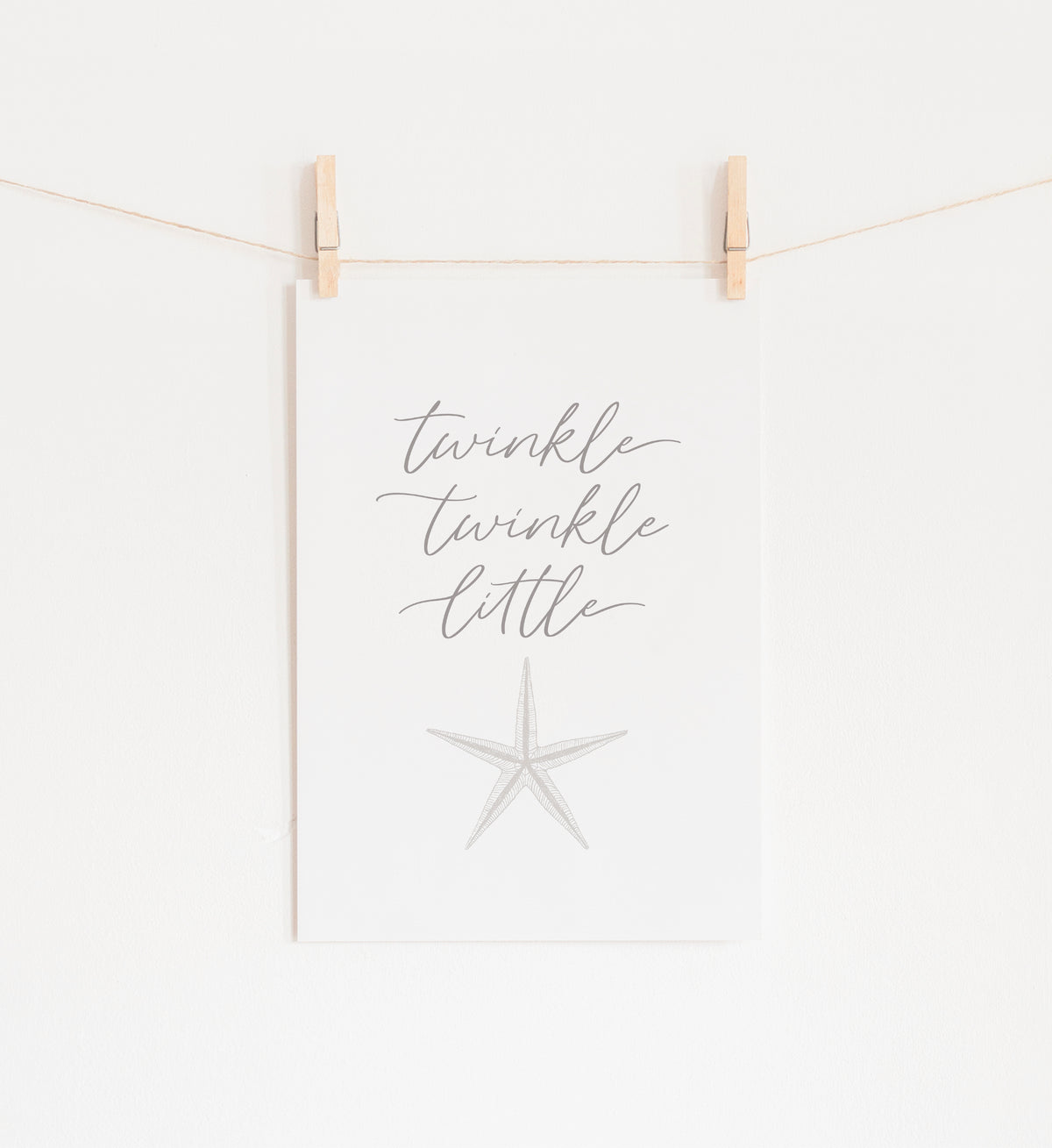Twinkle Twinkle Little Starfish Print