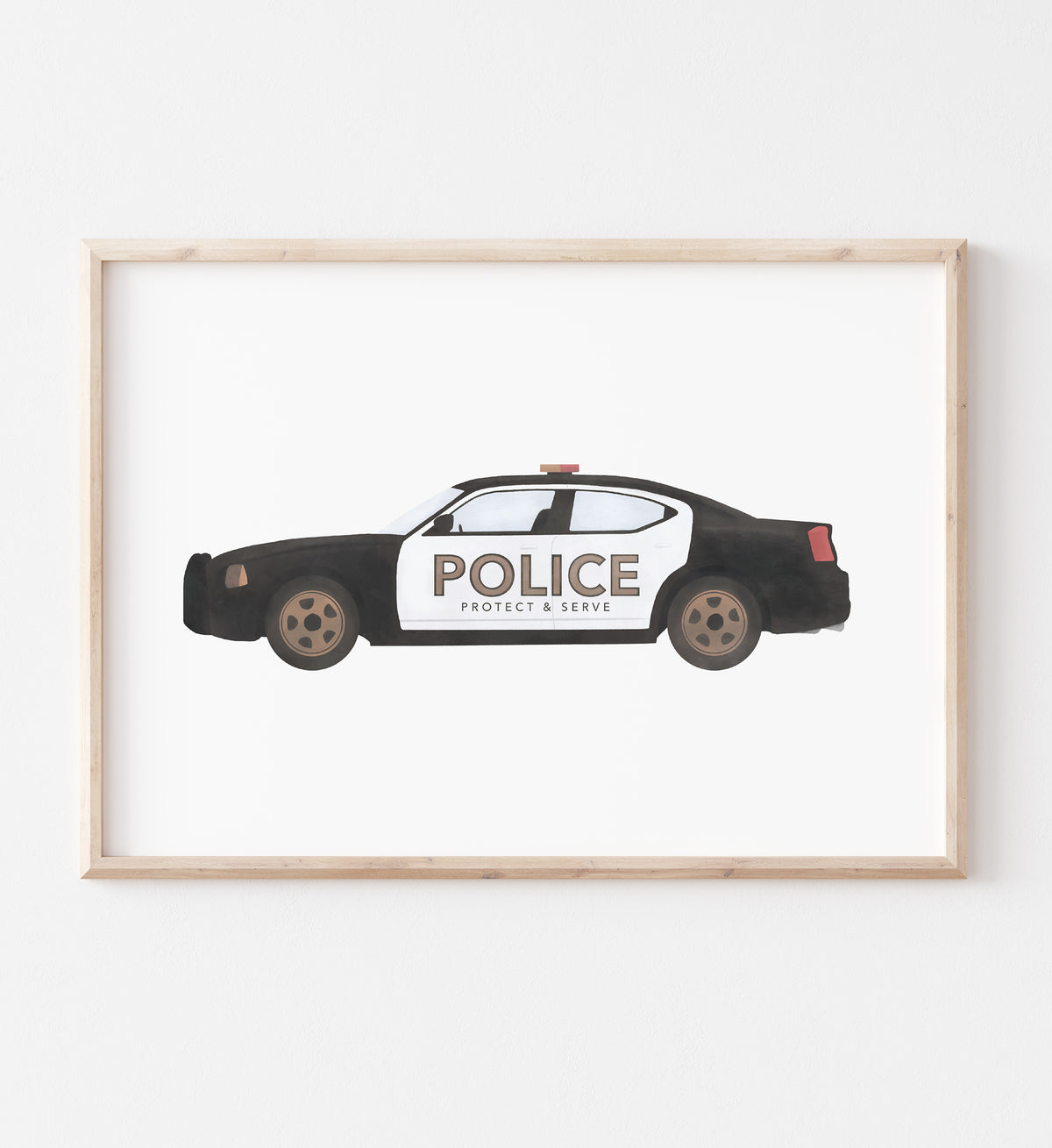 Police Car Print