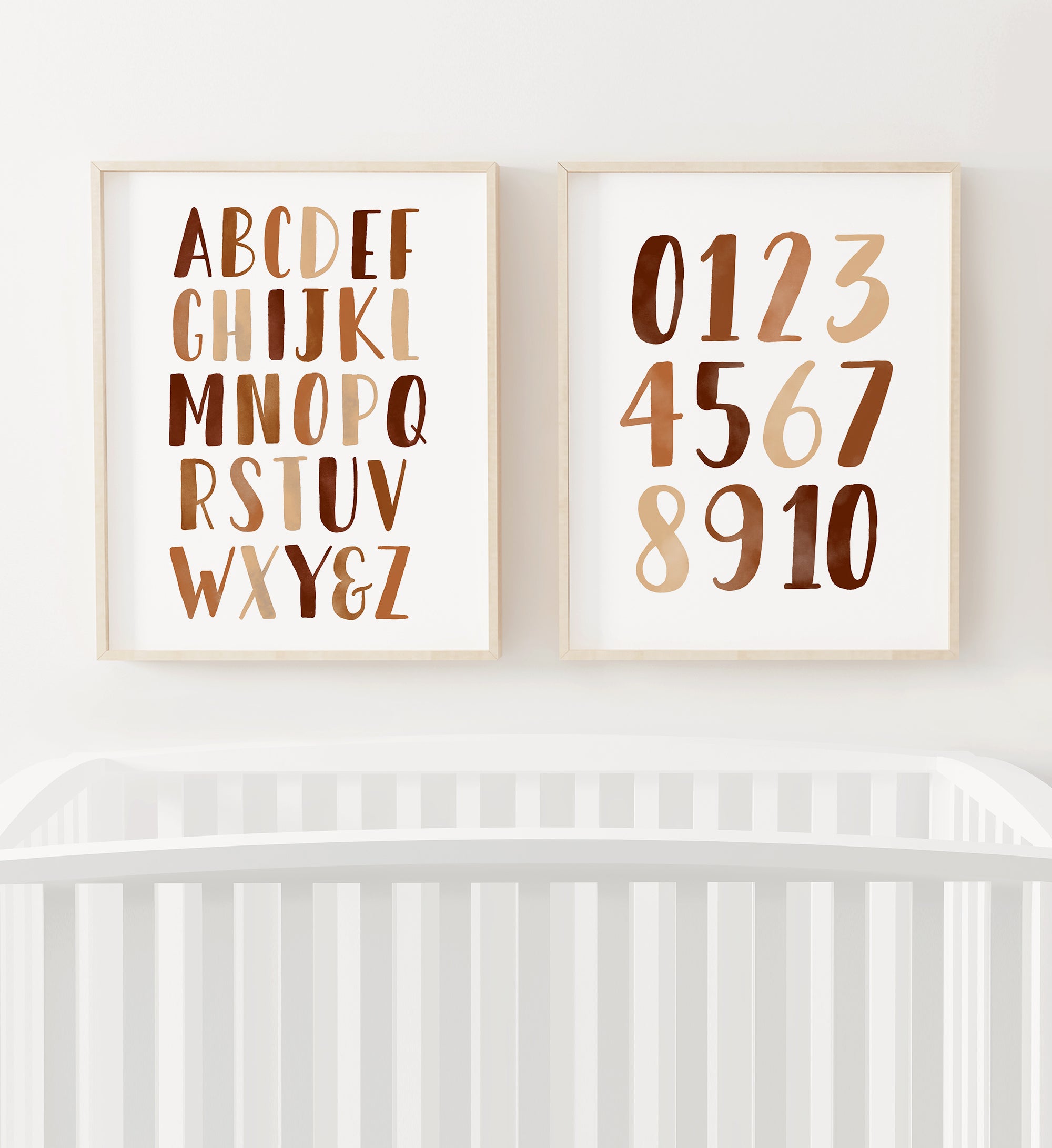 Alphabet and Numbers Set of 2 Prints - BOCP