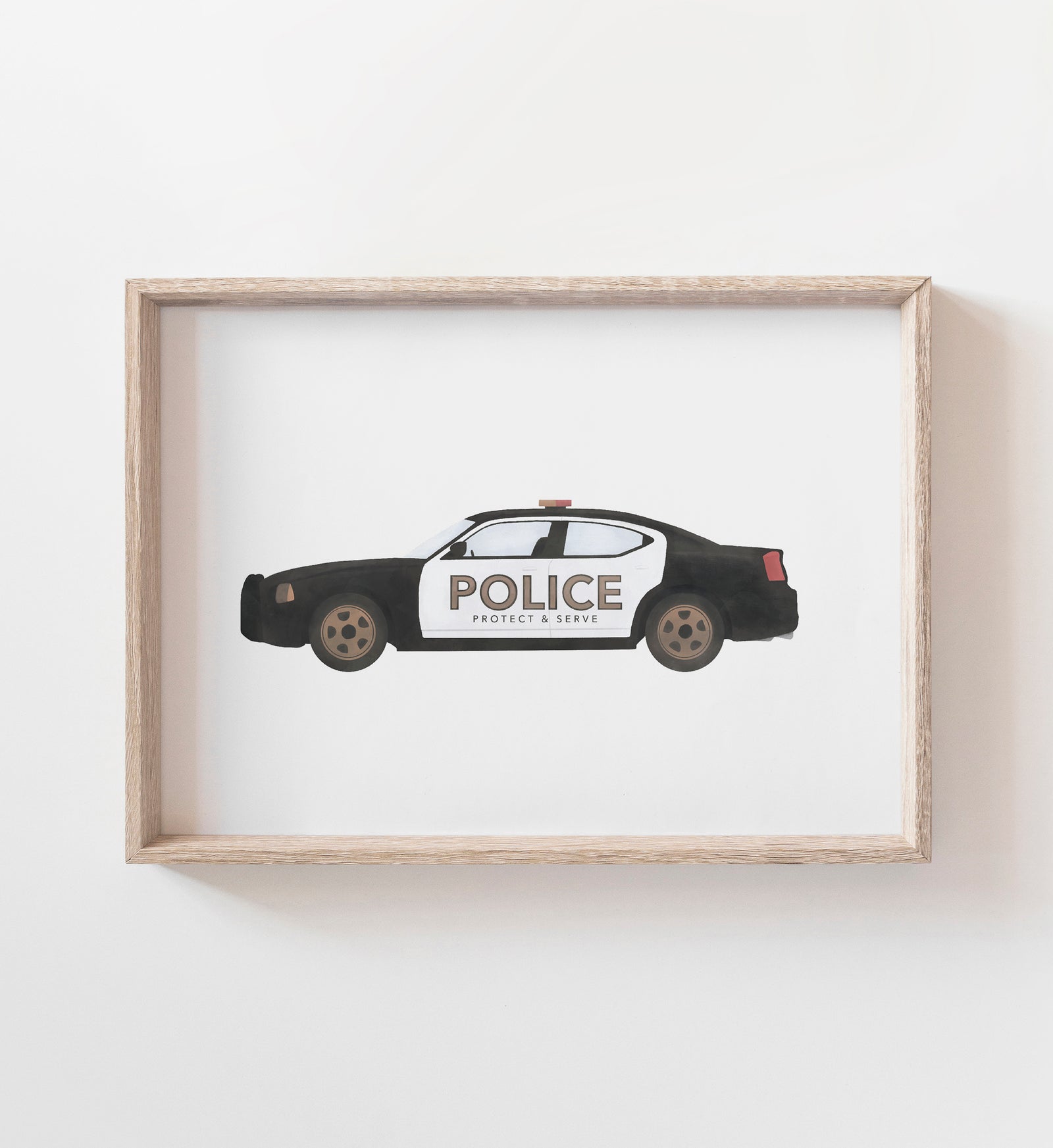 Police Car Print