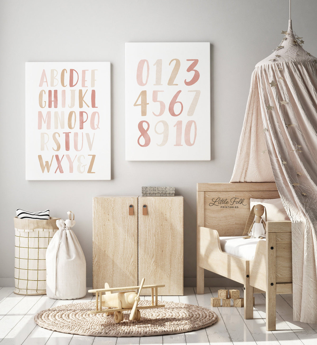 Alphabet and Numbers Set of 2 Prints - PNCP