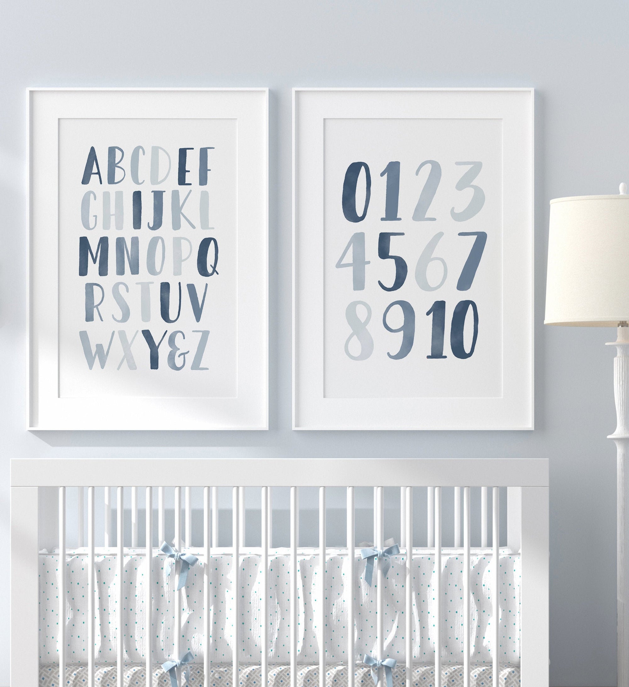 Alphabet and Numbers Set of 2 Prints - NBCP