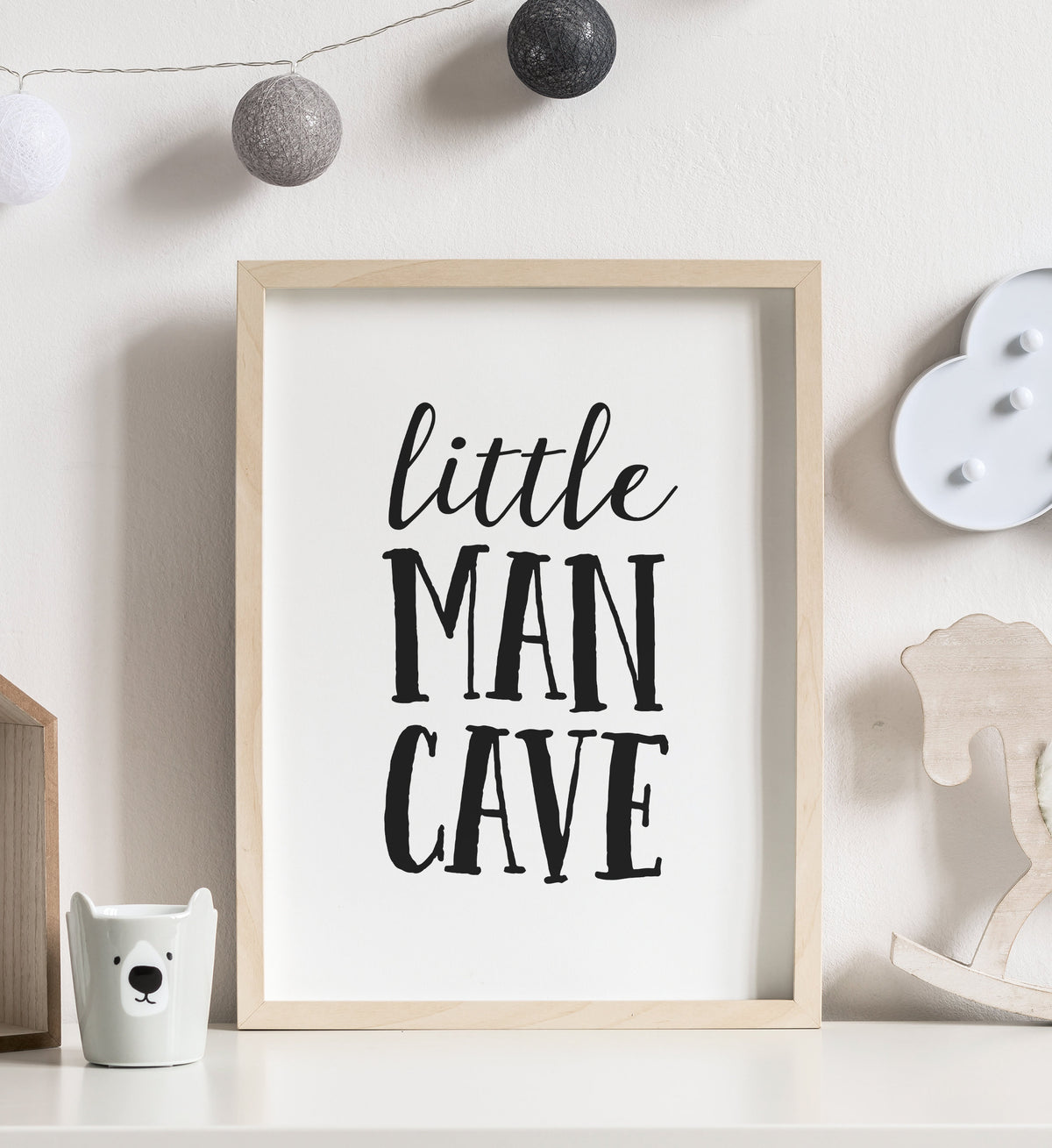 Little Man Cave Print