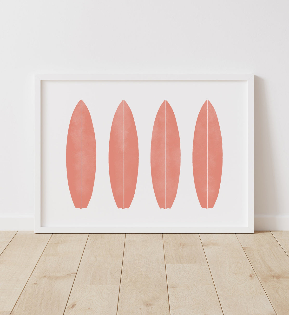 Surfboards Print - Coral