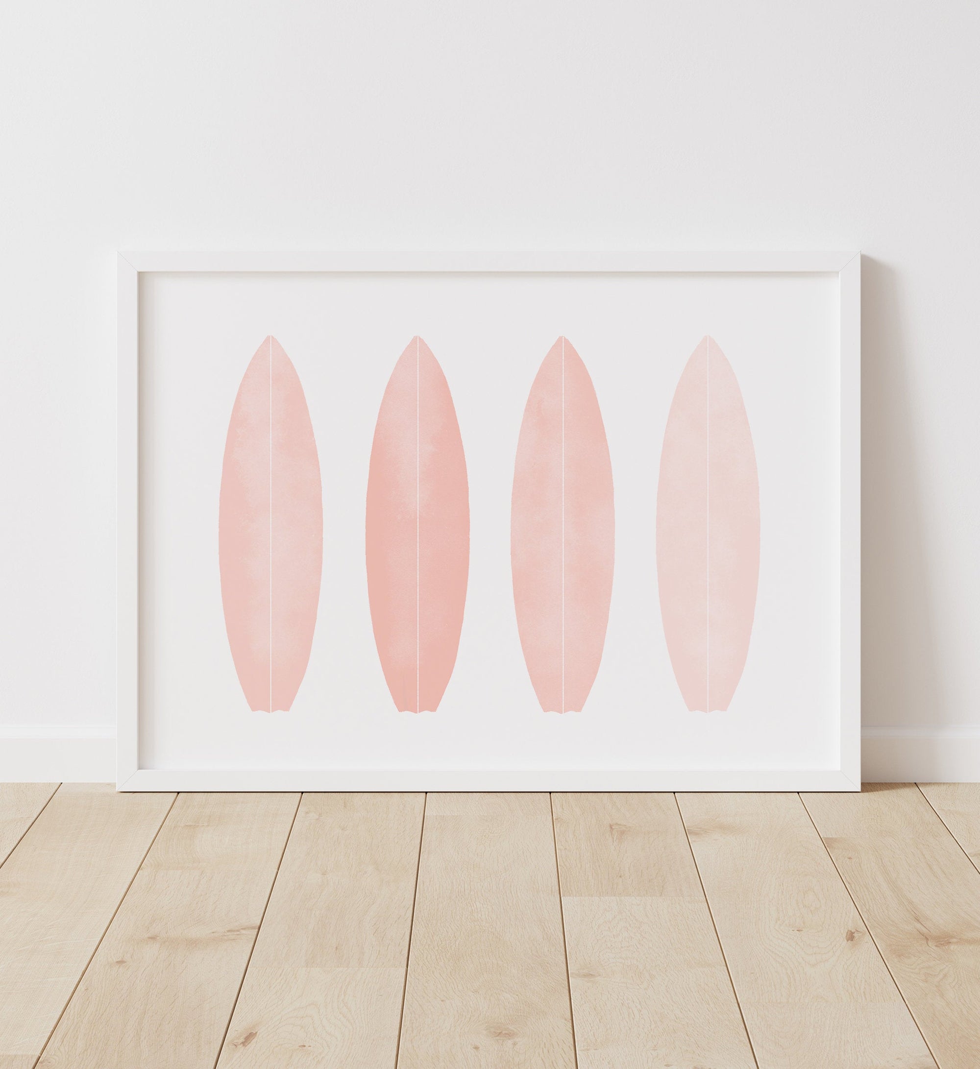 Surfboards Print - Pink
