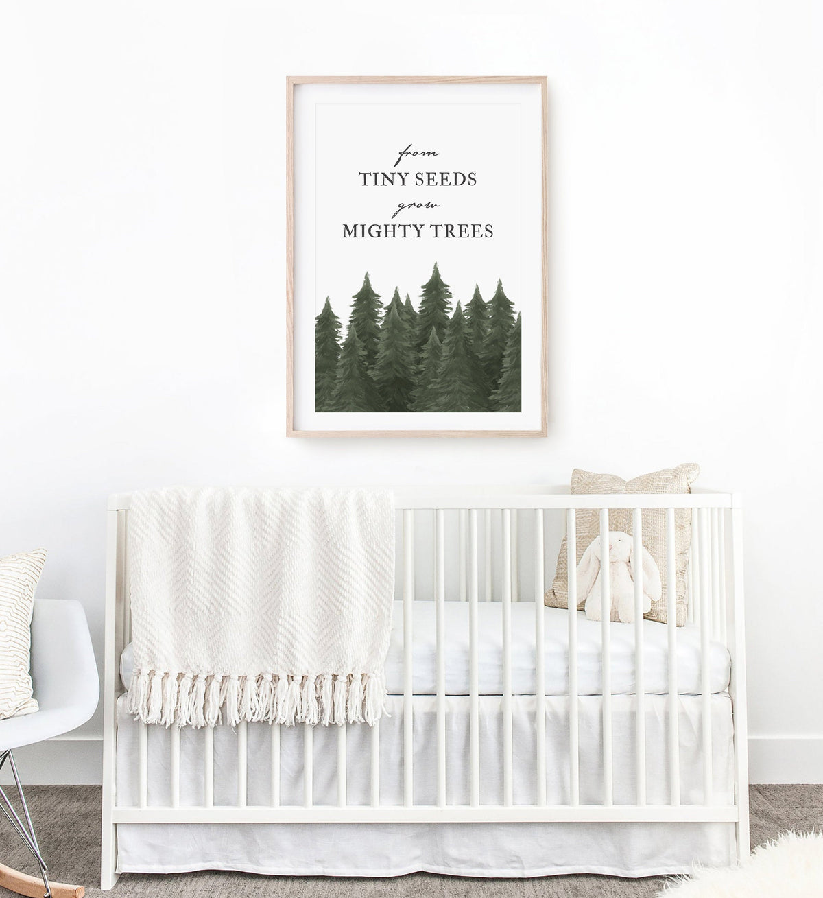 From Tiny Seeds Grow Might Trees Print