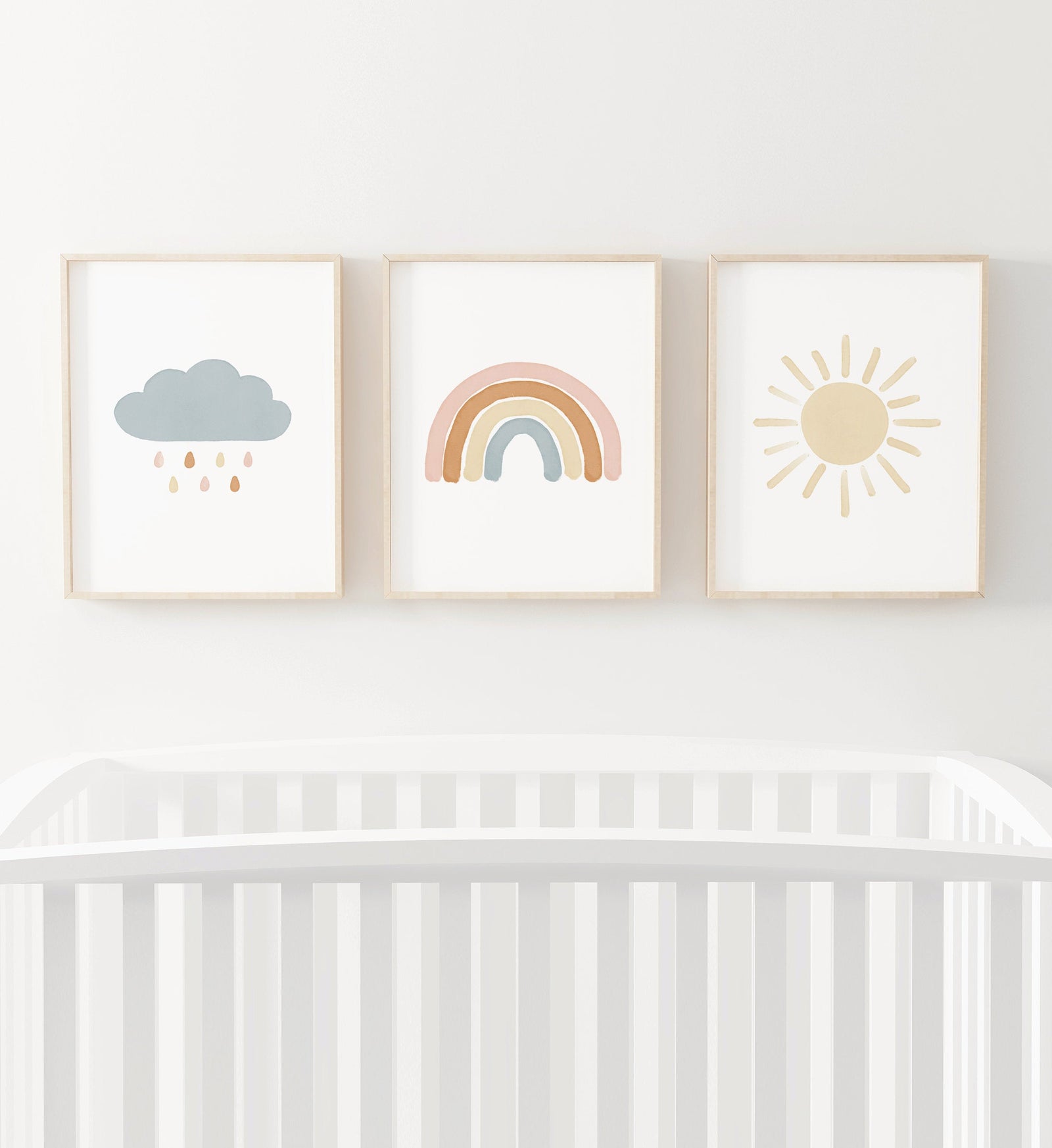 Rainbow, Cloud, and Sun Set of 3 Prints - BHCP