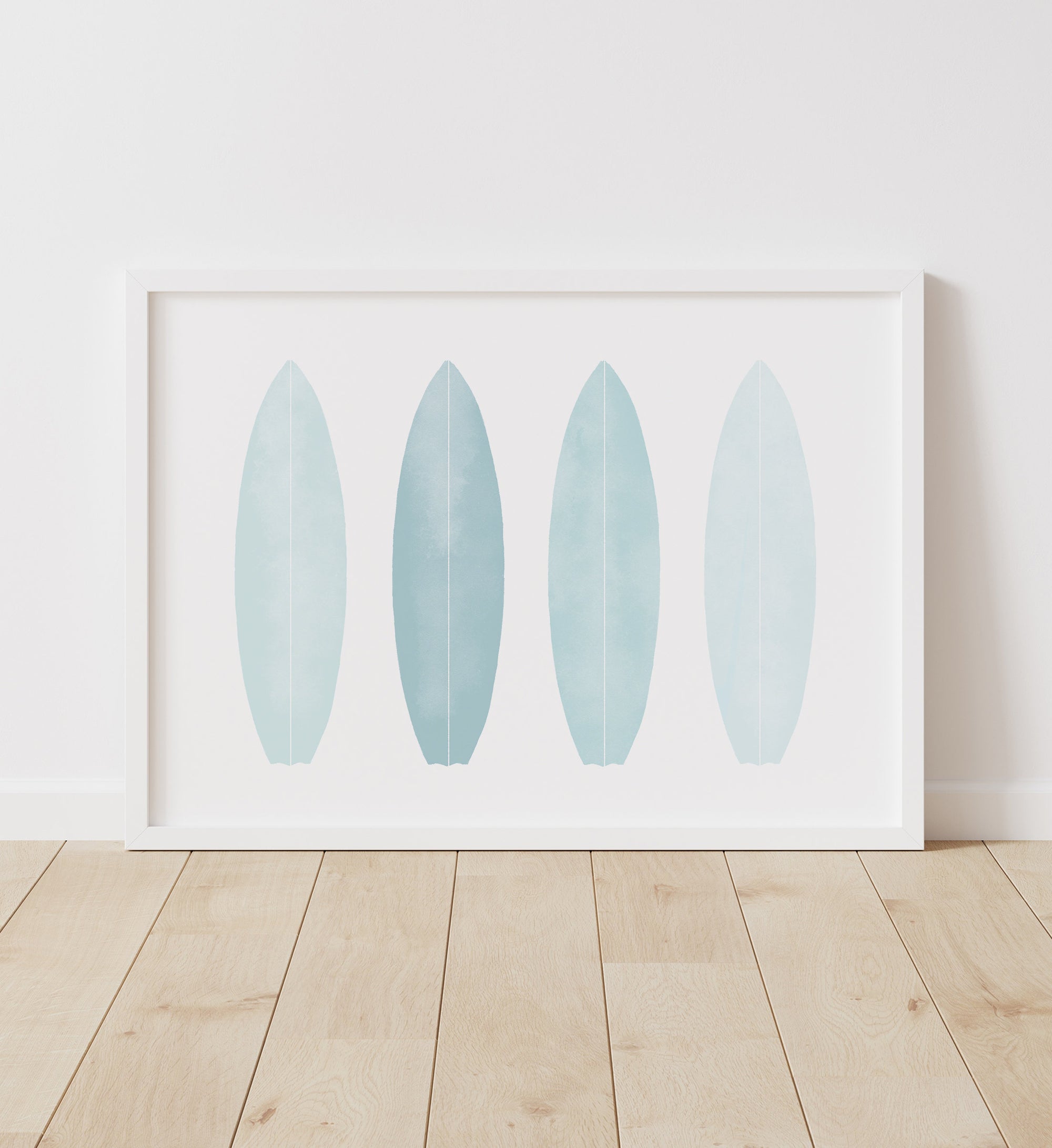 Surfboards Print - Blue