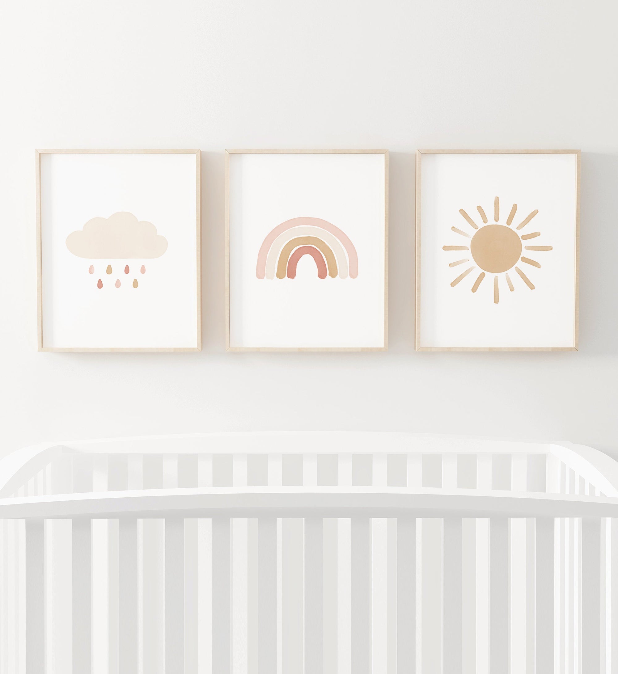 Rainbow, Cloud, and Sun Set of 3 Prints - PNCP